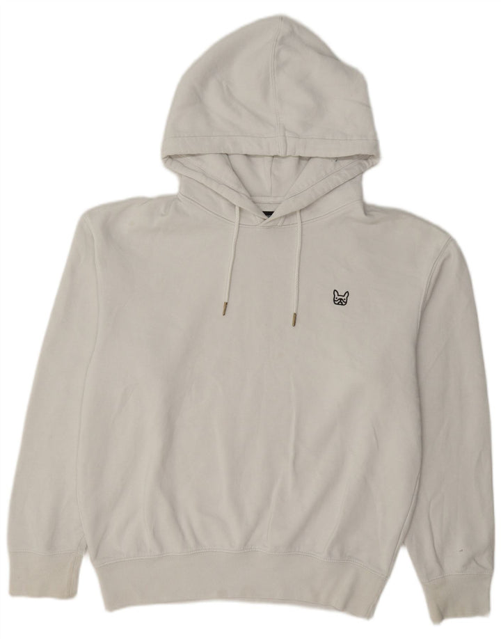 Jack & Jones Maglia con cappuccio da uomo in cotone bianco medio