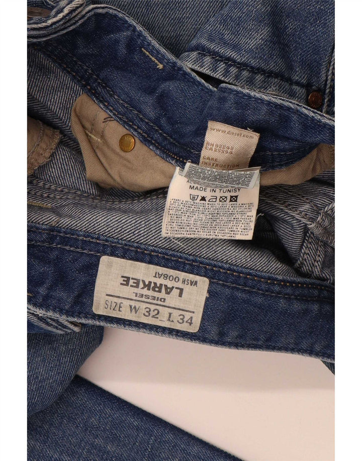 Jeans dritti da uomo Diesel Larkee W32 L34 cotone blu