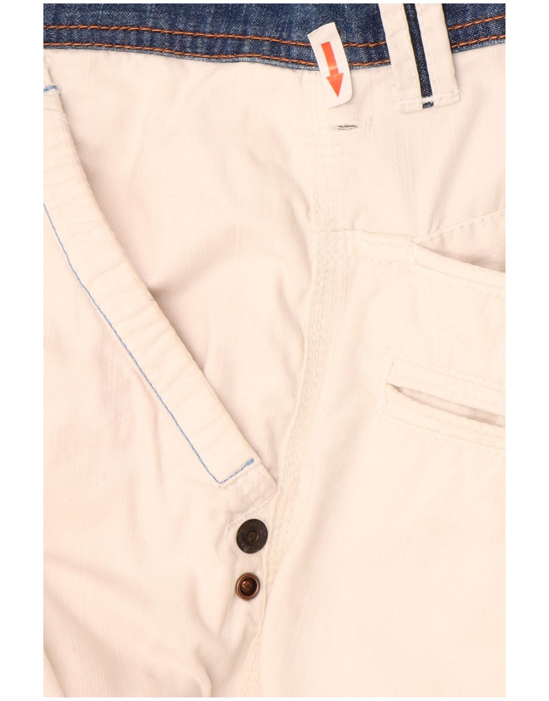 Pantaloncini cargo con grafica da uomo Napapijri IT 46 Small W30 Bianco