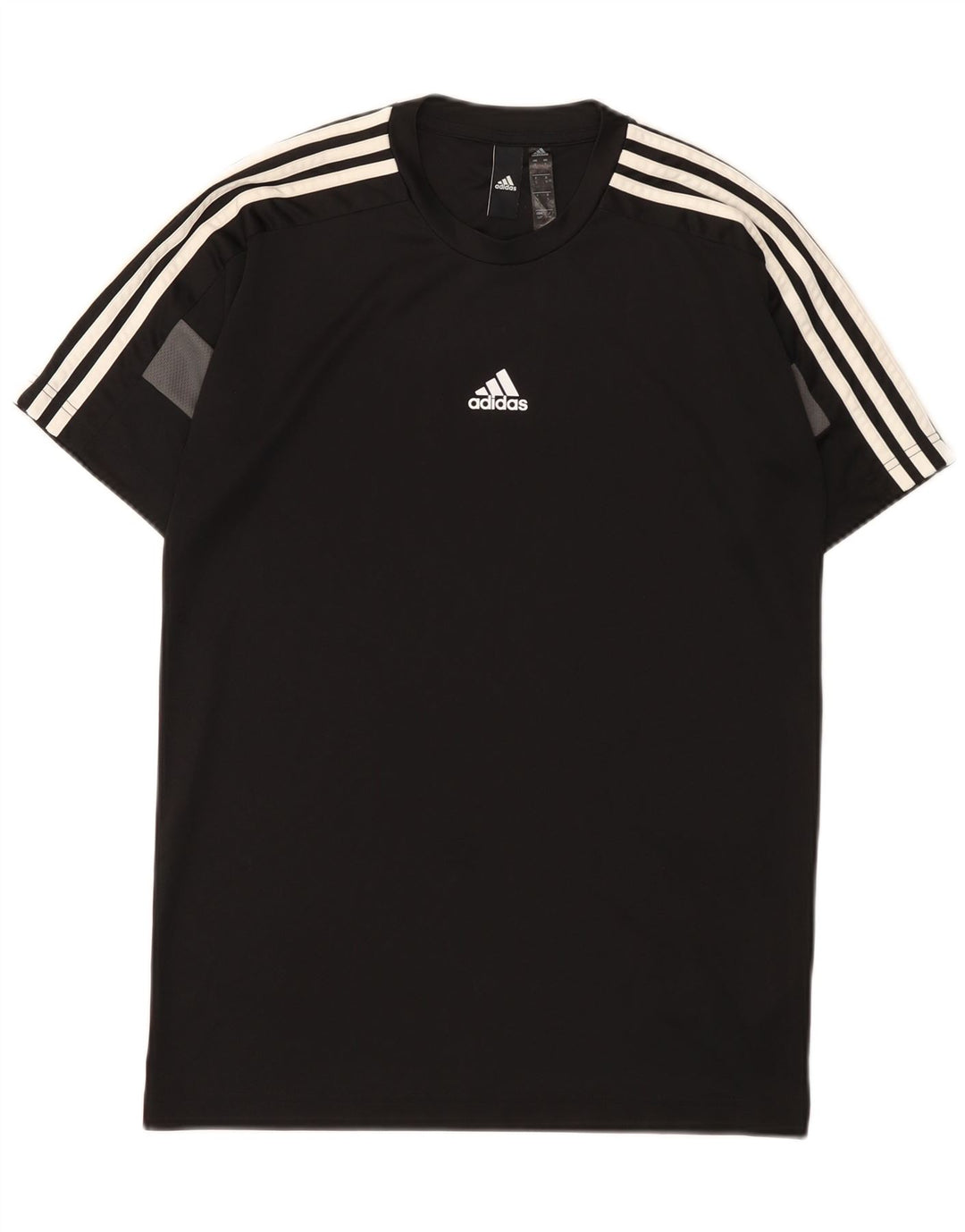 T-shirt Adidas Aeroready da uomo, piccola, in poliestere color block nero