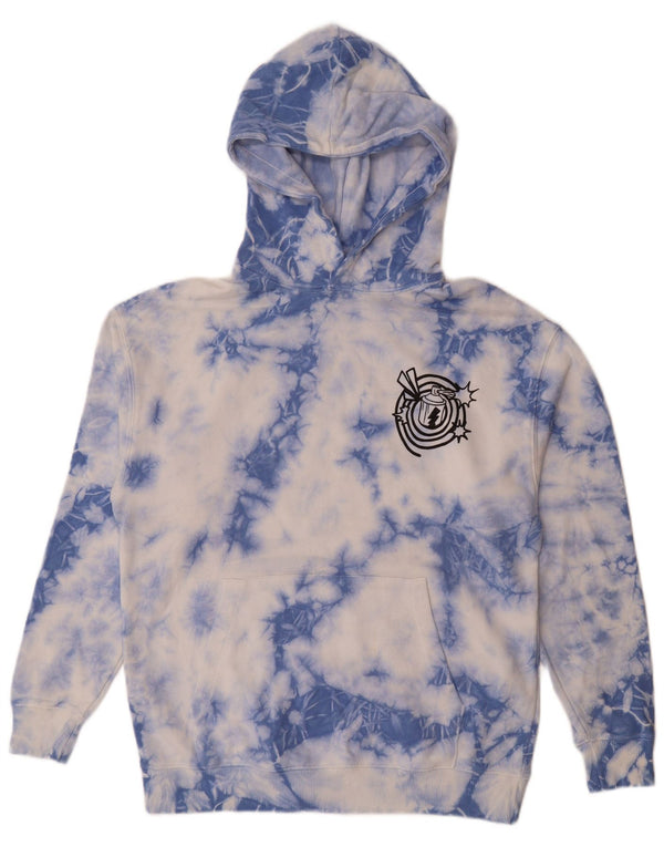 Felpa con cappuccio grafica Zara per ragazzi 13-14 anni in cotone blu tie dye