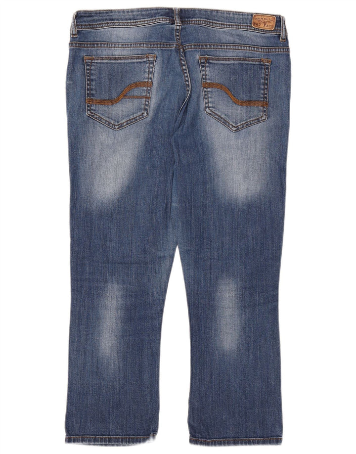 FAT FACE Jeans Capri da donna UK 14 Large W32 L23 Blu