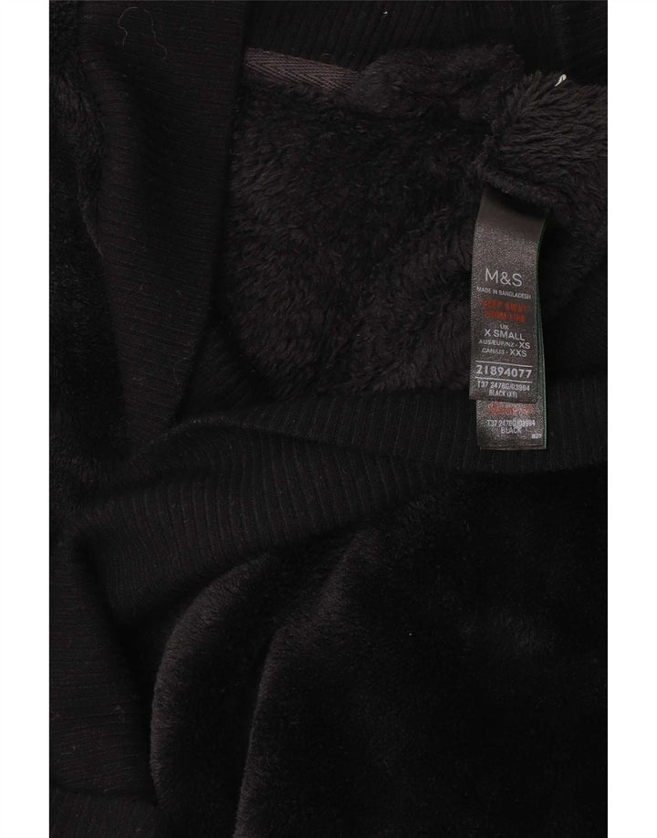 Maglione cardigan lungo oversize da donna Marks & Spencer UK 6 XS Nero