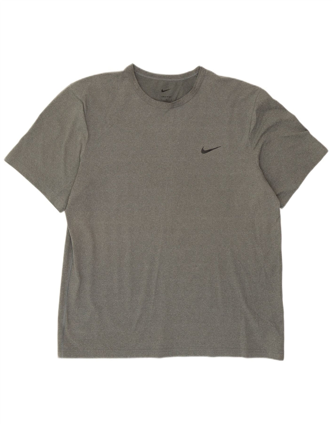 T-shirt Nike Dri Fit da uomo, grande, in poliestere grigio