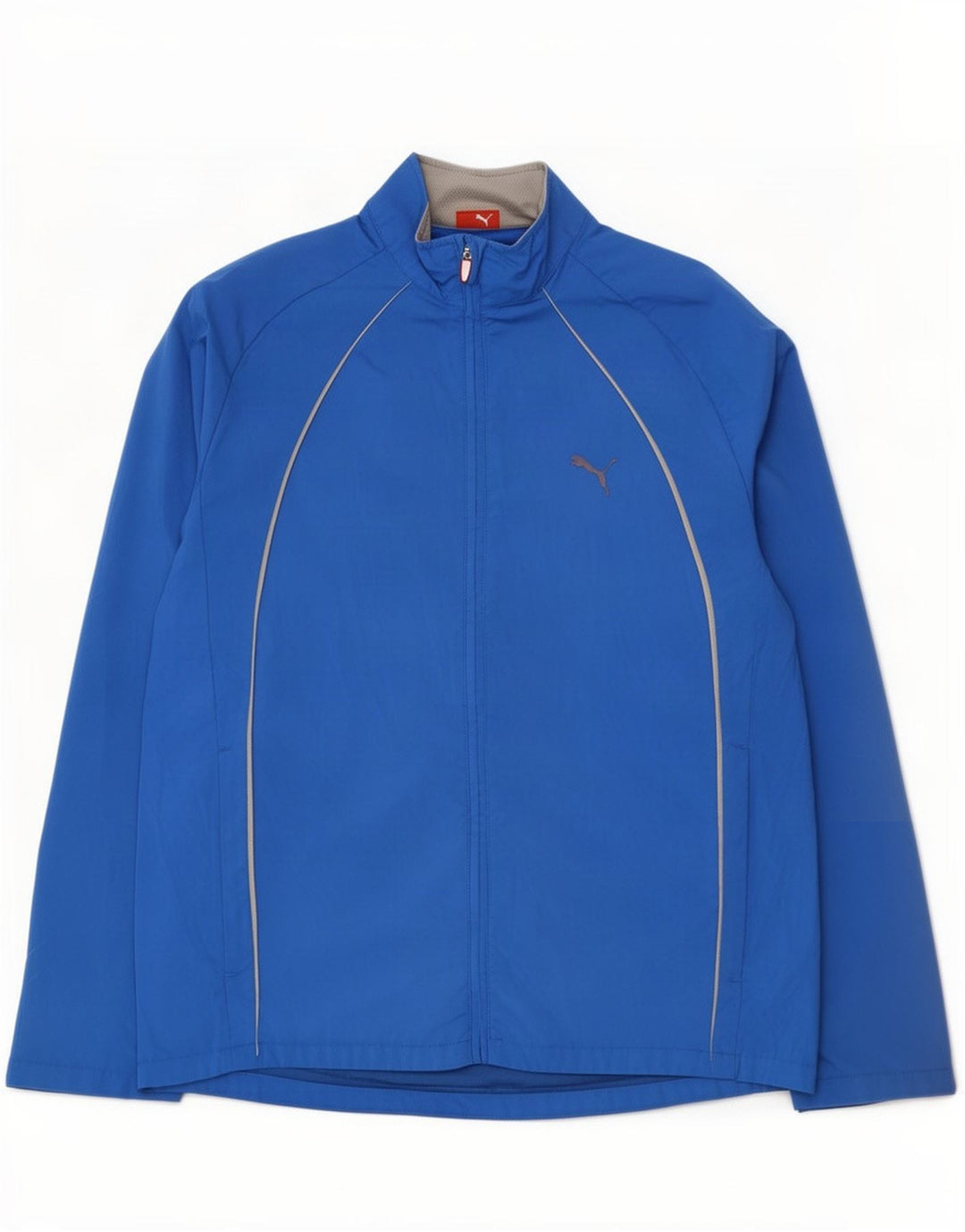 Giacca da tuta da uomo Puma in poliestere blu medio