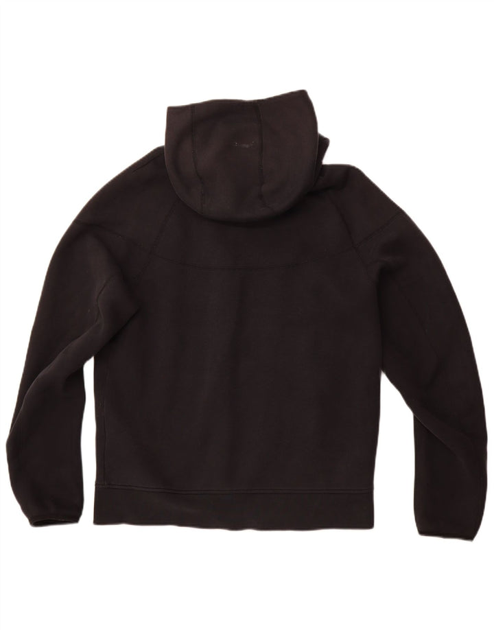 Felpa con cappuccio e zip Nike da uomo in cotone nero medio