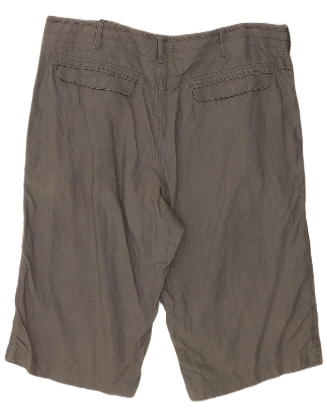 Pantaloncini chino da uomo Marks & Spencer W38 XL Lino grigio