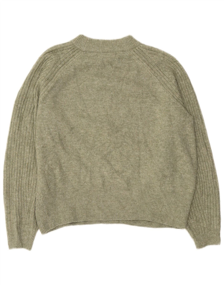 Maglione maglione a collo alto da donna Marks & Spencer UK 14 Verde medio