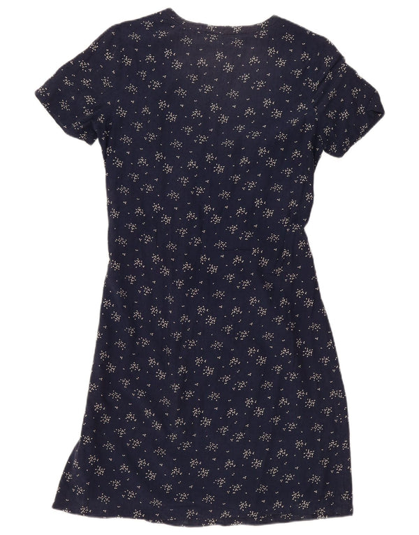 Abito a trapezio da donna Fat Face UK 10 Piccolo floreale blu navy
