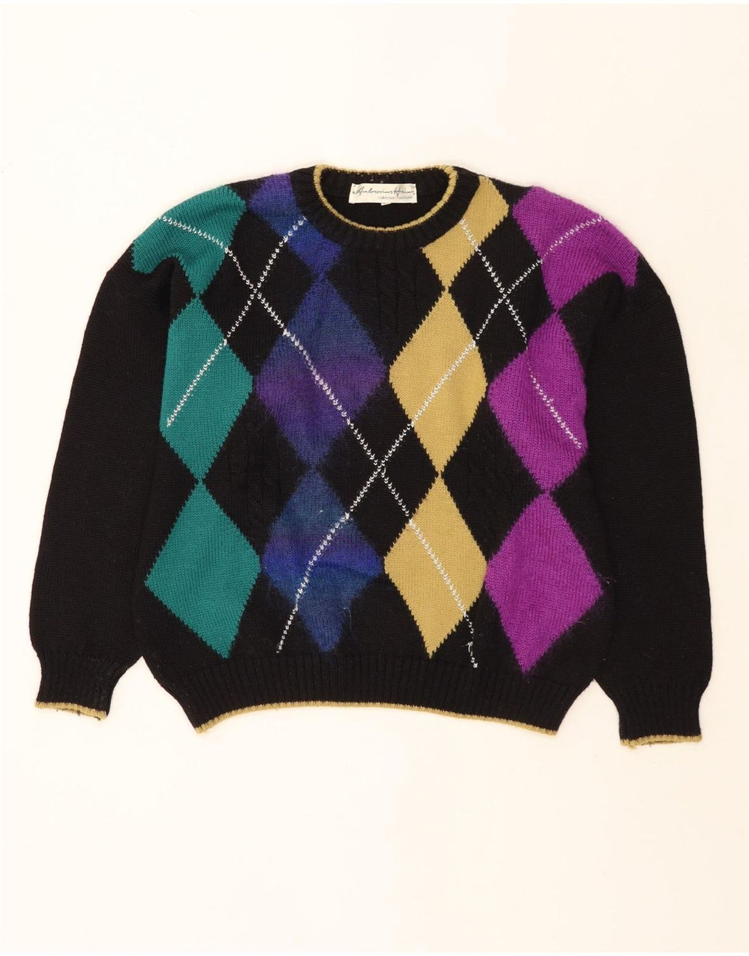 Maglione maglione girocollo da donna Ambrosius Heim EU 44 XL Nero