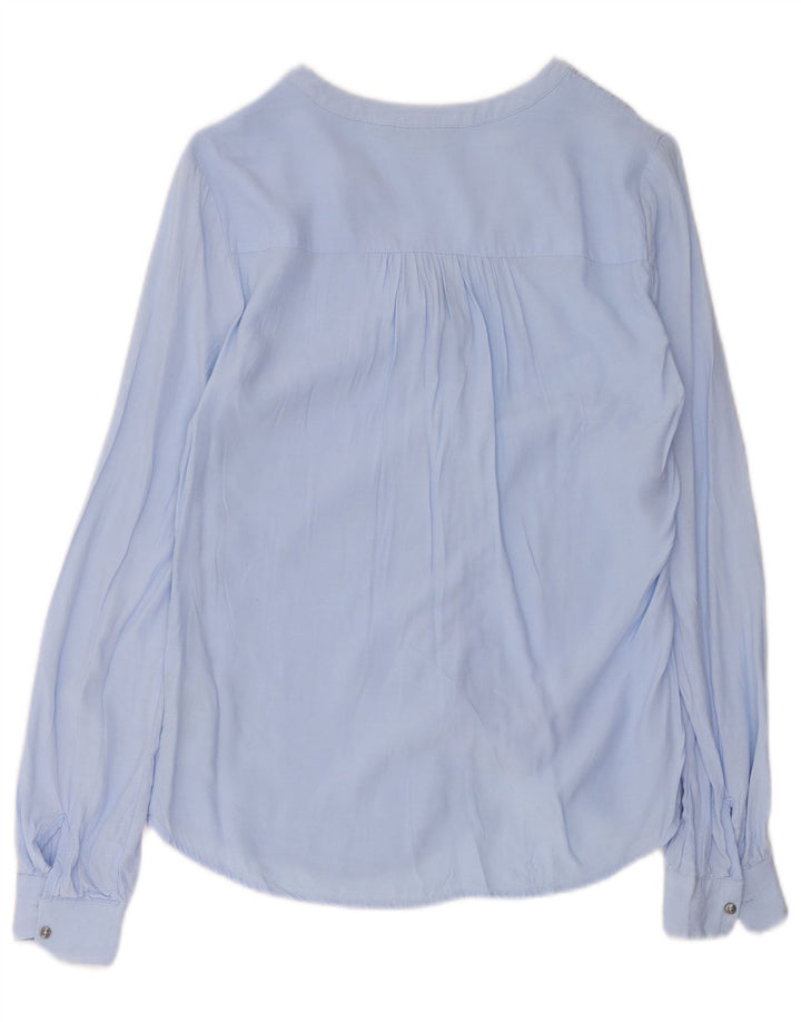 Tommy Hilfiger Donna Camicia Camicetta US 4 Small Blu Viscosa