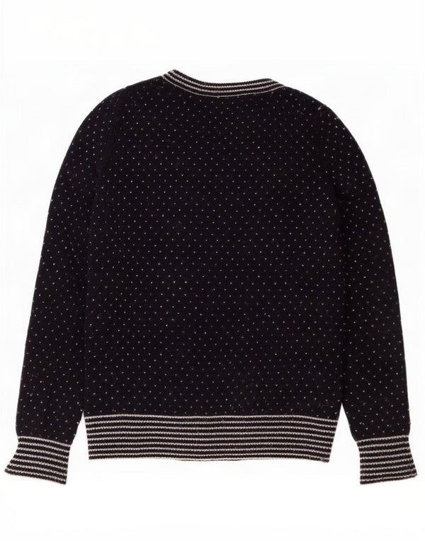 Hobbs Maglione da donna oversize con scollo a barca UK 6 XS Gessato blu navy