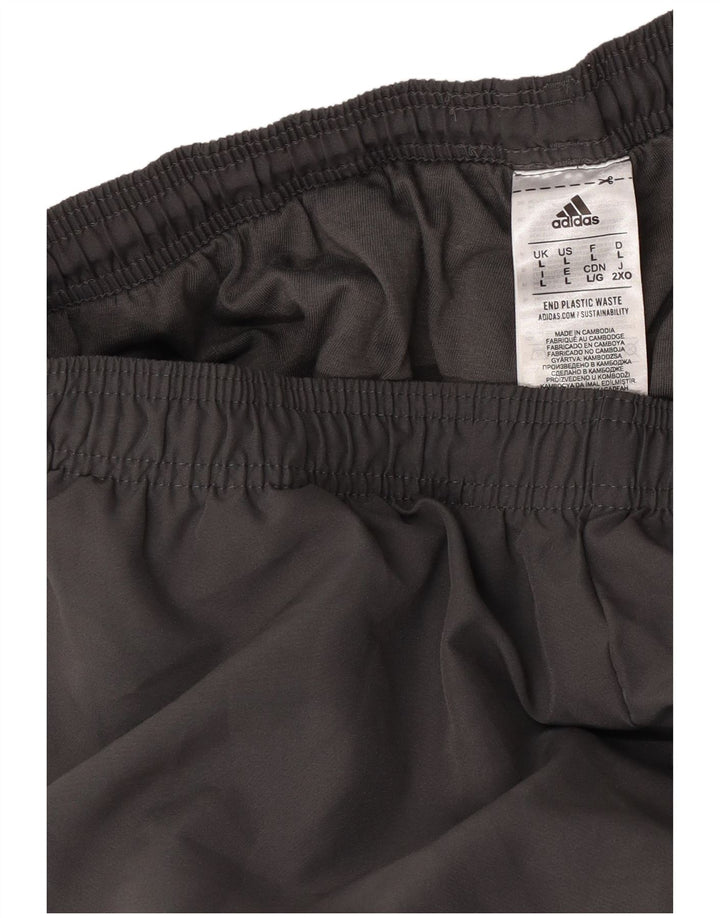 Pantaloni da tuta da uomo Adidas Joggers grandi in poliestere grigio