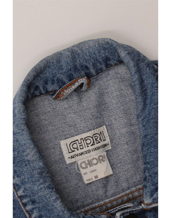 Giacca in denim da uomo vestibilità ampia Chiori UK 38 Cotone blu medio