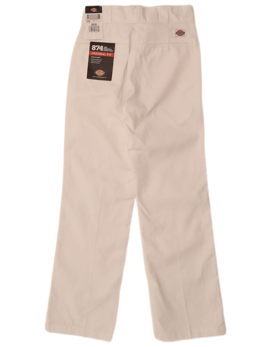 DIESEL Uomo 874 Pantaloni chino dritti dalla vestibilità originale W28 L30 Cotone bianco
