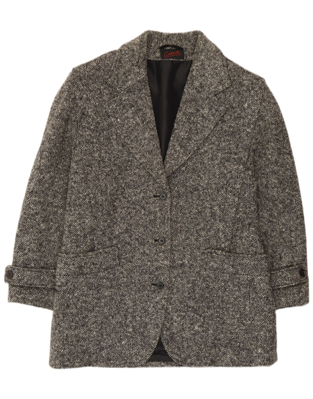 Cappotto vintage da donna UK 14 grigio medio