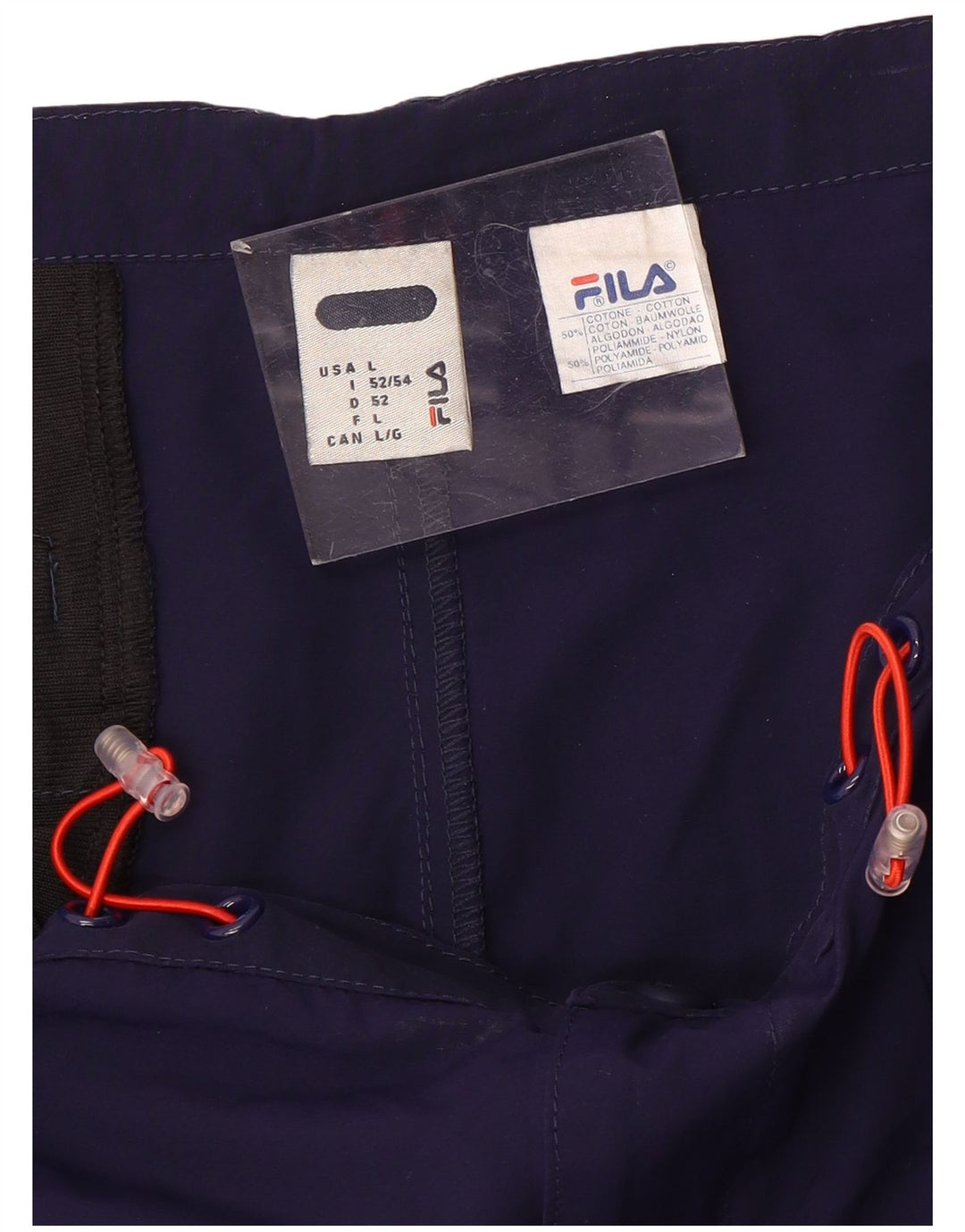 Pantaloncini sportivi Fila da uomo di grandi dimensioni in cotone blu navy