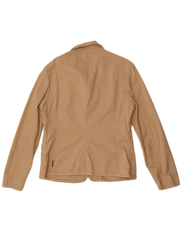 Moncler Donna Giacca Blazer Oversize a 3 Bottoni US 4 Small Cotone Beige