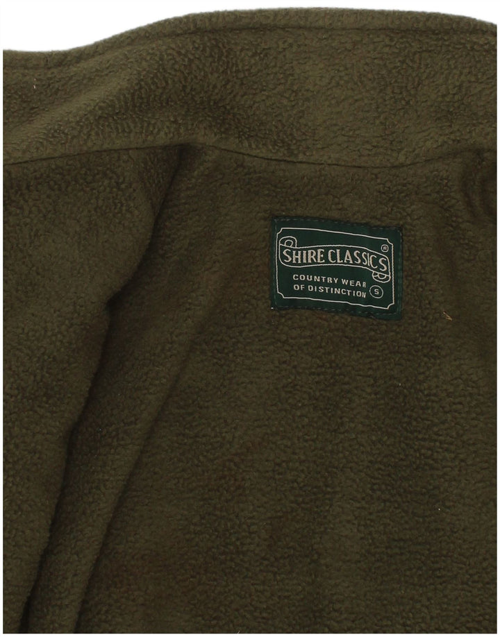 Cappotto vintage da ragazzo 4-5 anni in lana a quadri kaki