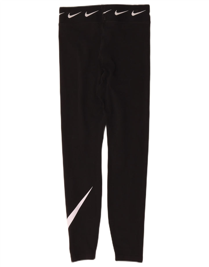 Leggings grafici da donna Nike UK 8 piccoli in cotone nero