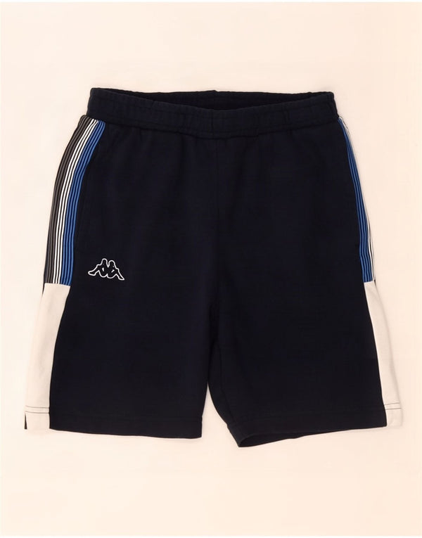 Pantaloncini sportivi da uomo Kappa Small blu navy in cotone color block