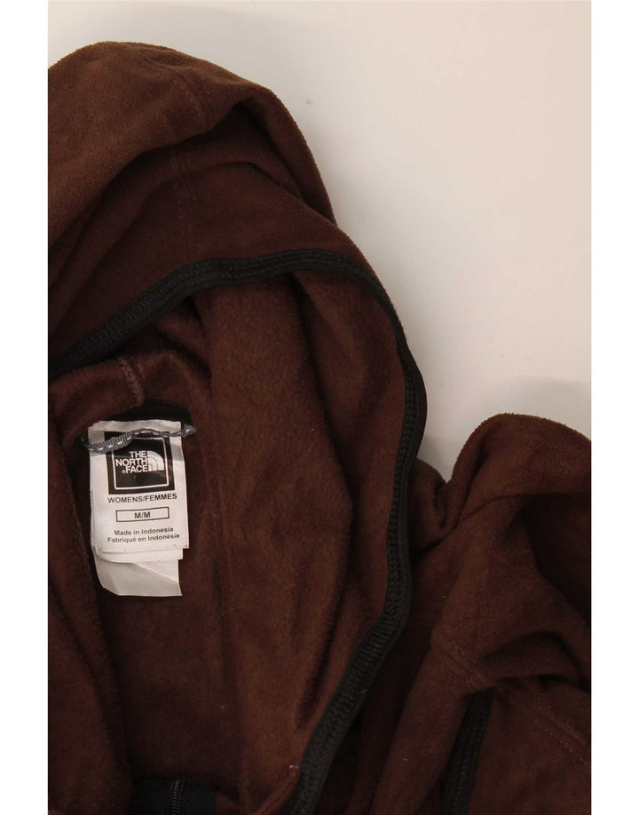 Giacca in pile con cappuccio da donna The North Face UK 12 Poliestere marrone medio