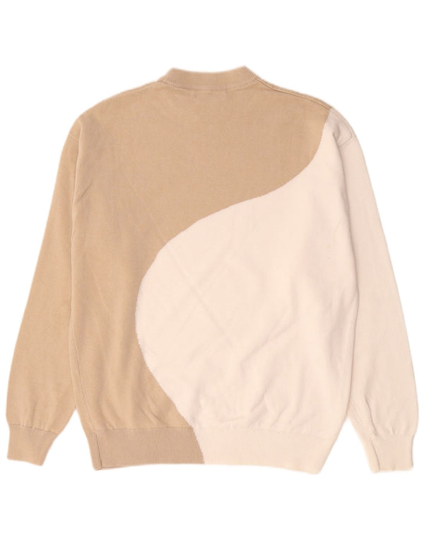 Felpa oversize da donna Zara UK 10 Small Beige Colourblock