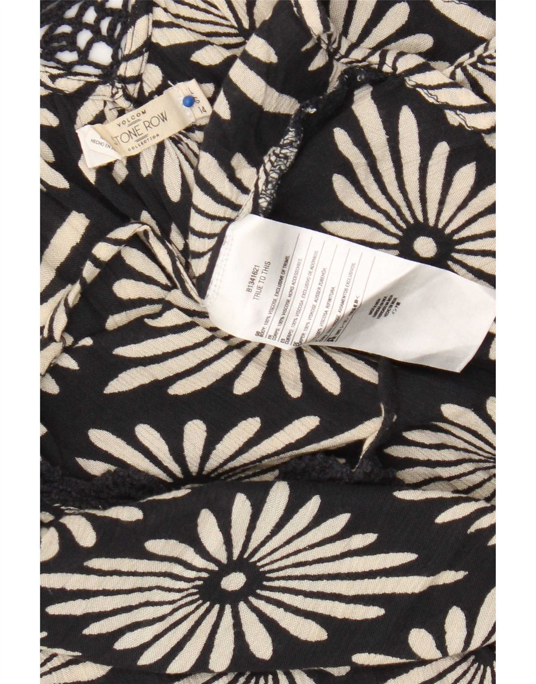 Canotta da donna Volcom UK 14 grande viscosa floreale nera