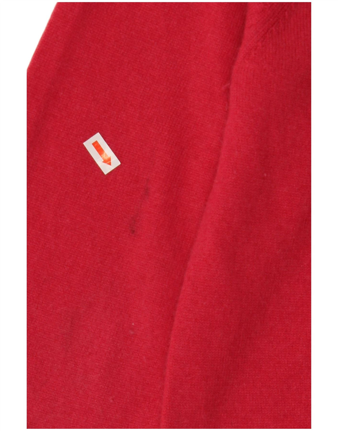 CREW CLOTHING Maglione da uomo con scollo a V in lana merino rosso medio