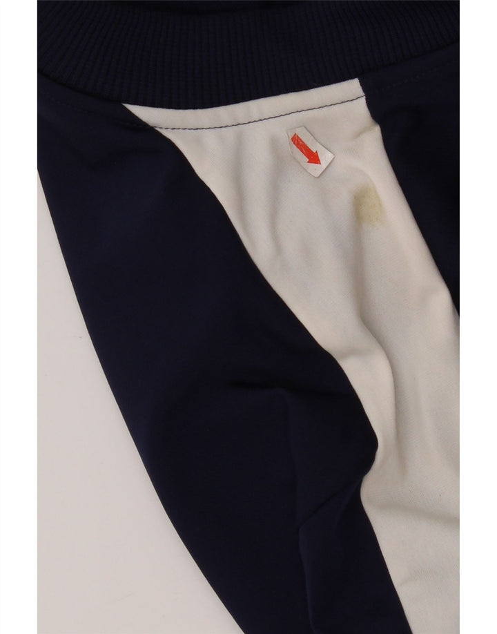 Giacca da ginnastica da uomo Puma Small in poliestere color block blu navy