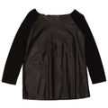 Top ZARA da donna corto con spalle scoperte e maniche a 3/4 UK 10 piccolo nero