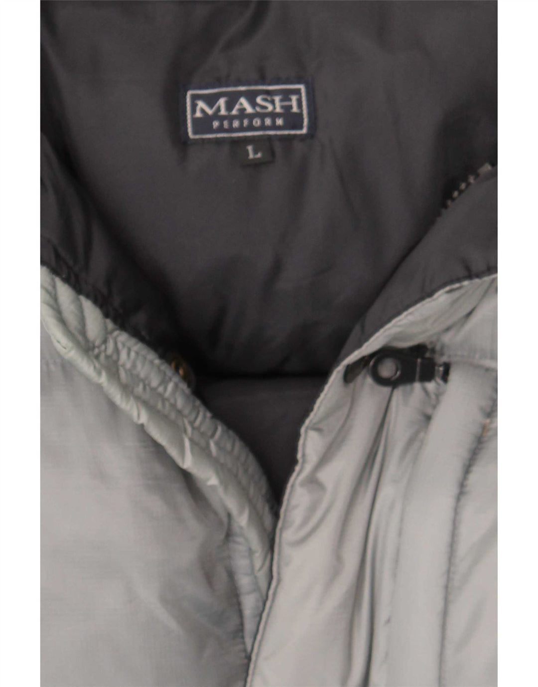 Giacca imbottita con cappuccio da uomo Mash UK 40 grande grigia