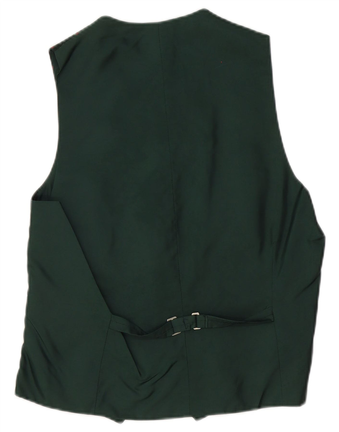 Gilet da uomo vintage IT 46 piccolo poliestere floreale verde