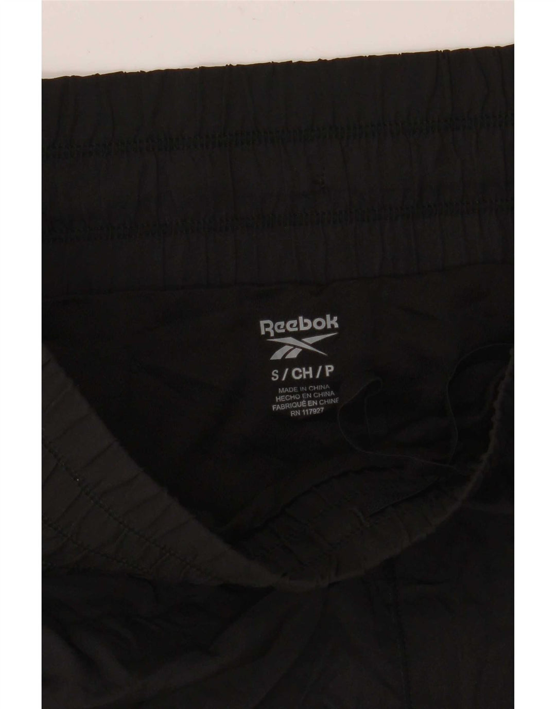 Pantaloncini sportivi Reebok da donna UK 10 Small Nero Poliestere