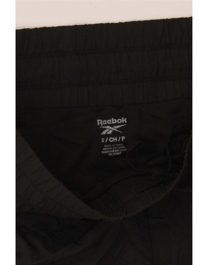 Pantaloncini sportivi Reebok da donna UK 10 Small Nero Poliestere