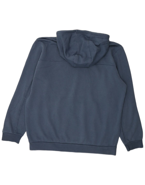 Felpa con cappuccio da uomo Adidas XL in cotone blu