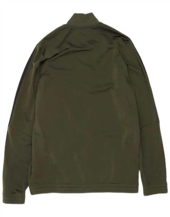 Giacca Top della tuta da ragazzo Adidas 15-16 anni in poliestere verde