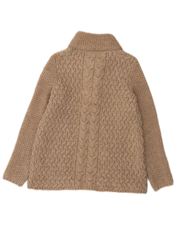 Maglione cardigan da donna Marks & Spencer UK 14 Acrilico marrone medio