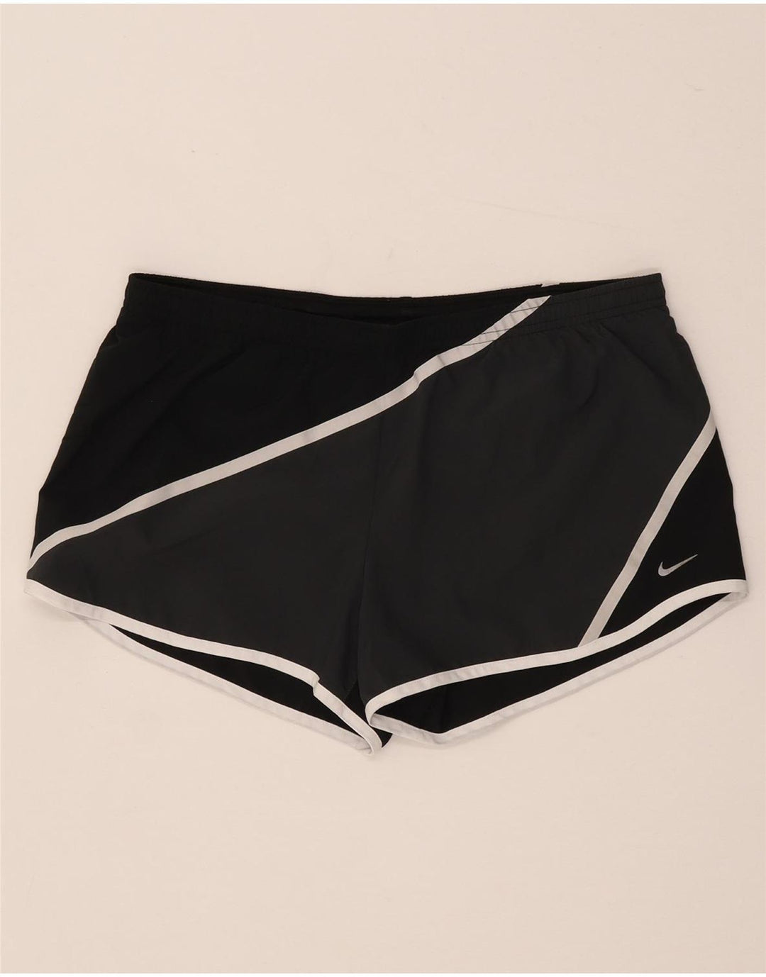 Pantaloncini sportivi Nike da donna Dri Fit UK 14 medio nero poliestere