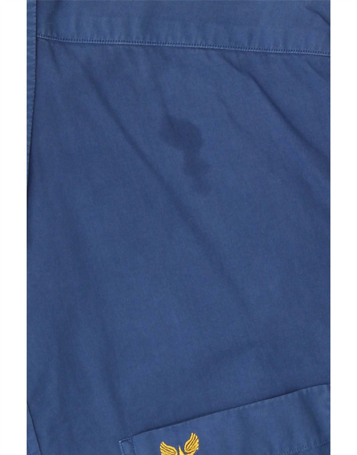 Camicia da uomo Avirex Regular Fit Large in cotone blu
