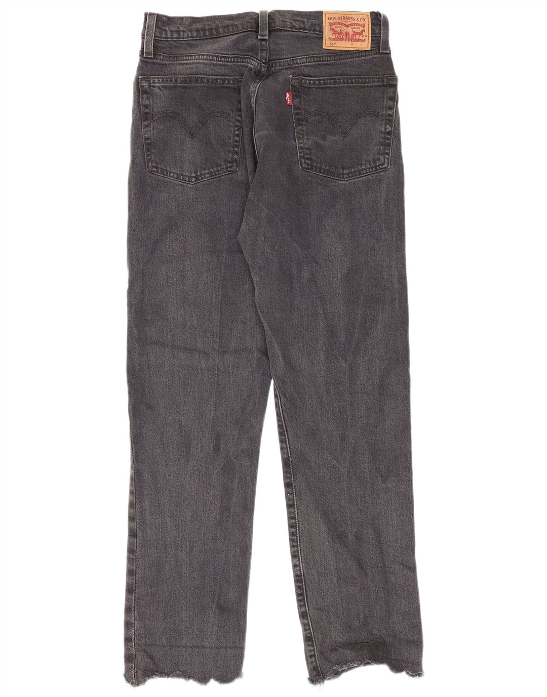 Jeans dritti Levi's 501 da donna W27 L28 cotone grigio