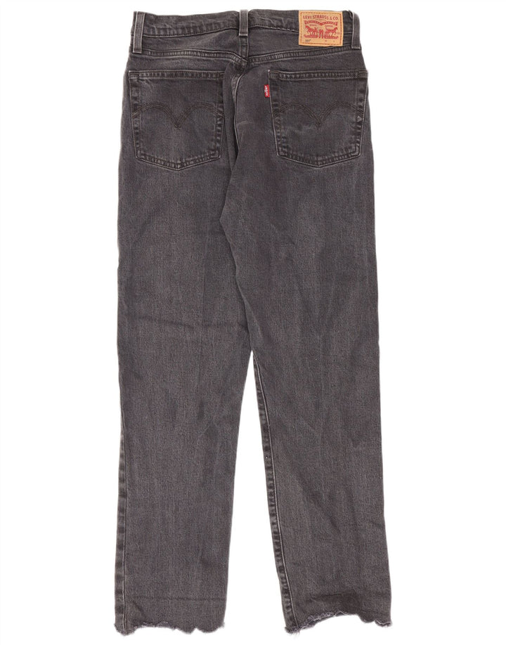Jeans dritti Levi's 501 da donna W27 L28 cotone grigio