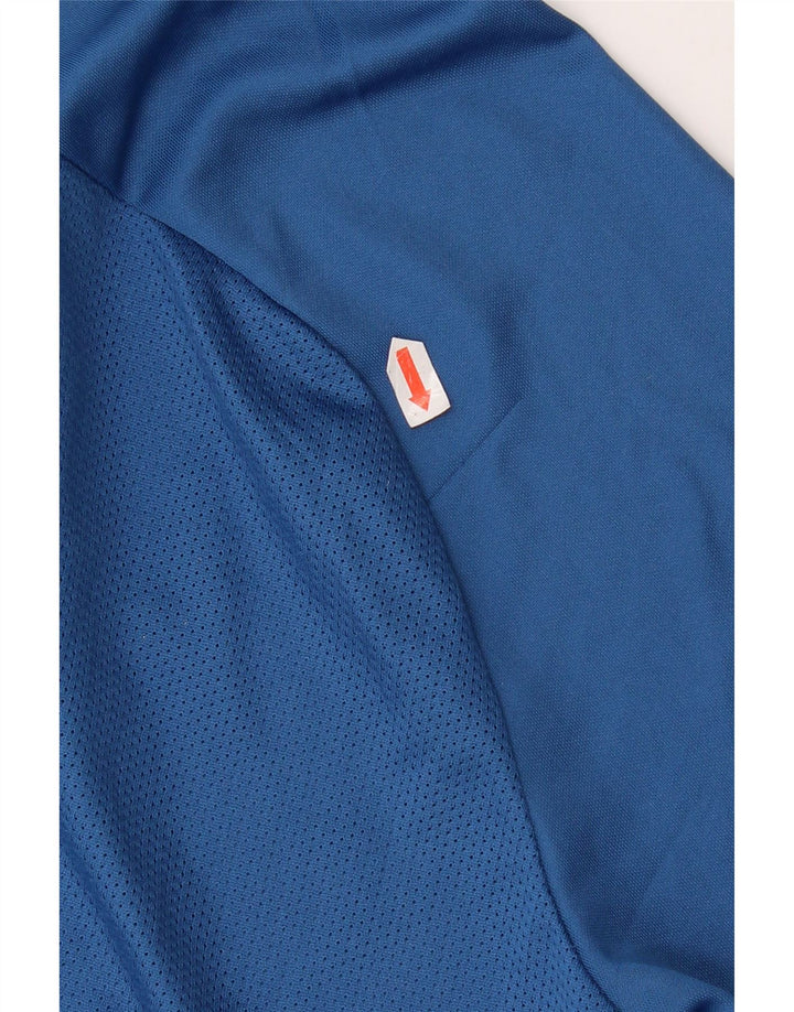 T-shirt Nike Dri Fit da uomo, top in poliestere blu medio