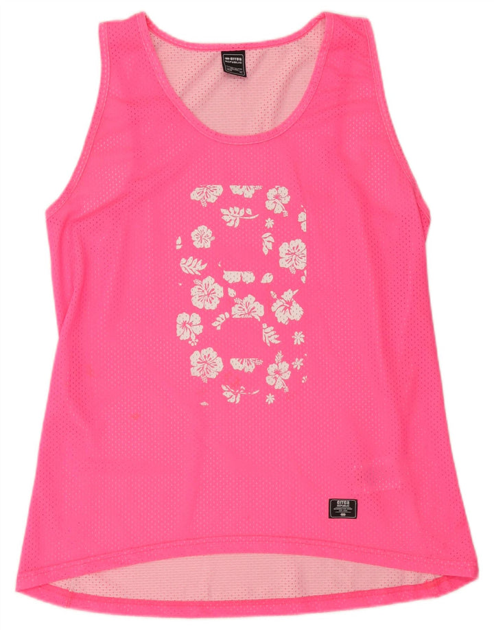 Errea Canottiera grafica da donna UK 18 XL Poliestere floreale rosa
