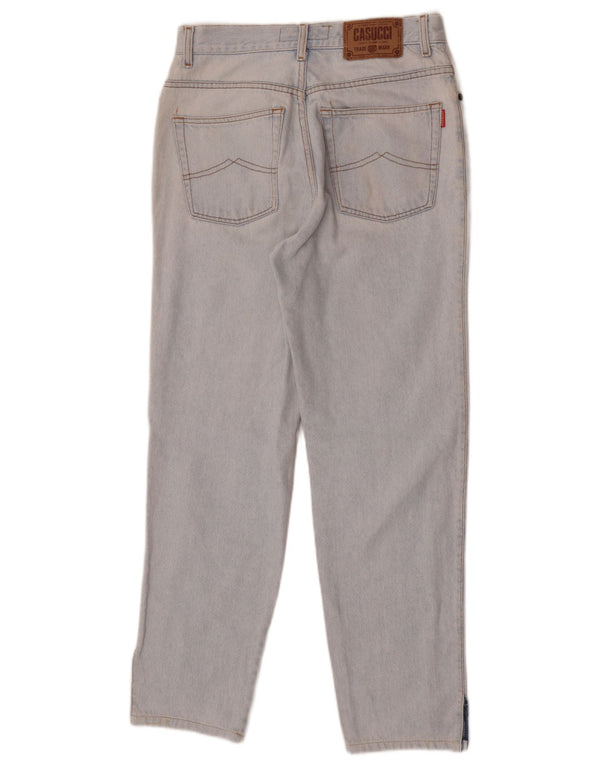 Jeans dritti con grafica da donna Cassuci W28 L28 Blu