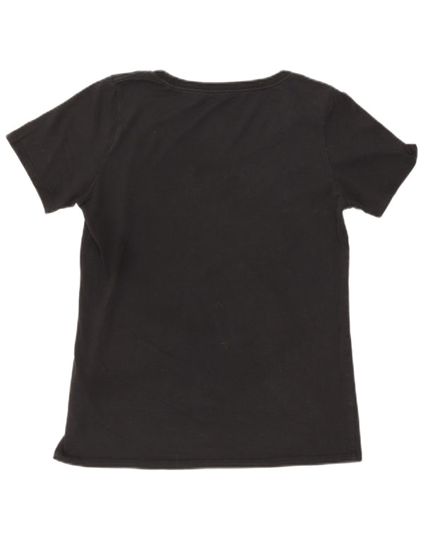 NIKE T-shirt grafica da donna Colorado Spirit Top UK 12 cotone nero medio