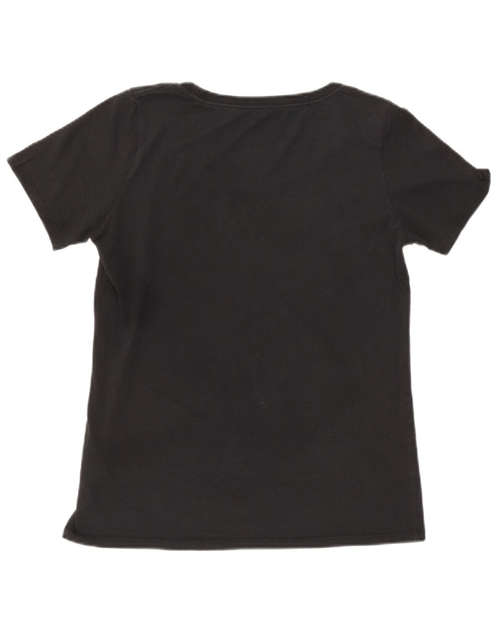 NIKE T-shirt grafica da donna Colorado Spirit Top UK 12 cotone nero medio