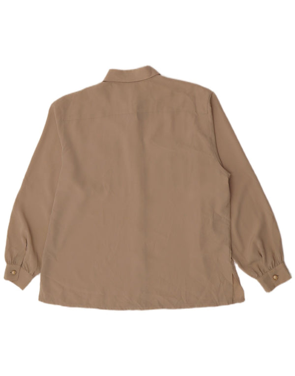 Camicetta camicia oversize da donna Michele Boyard IT 42 Poliestere kaki medio