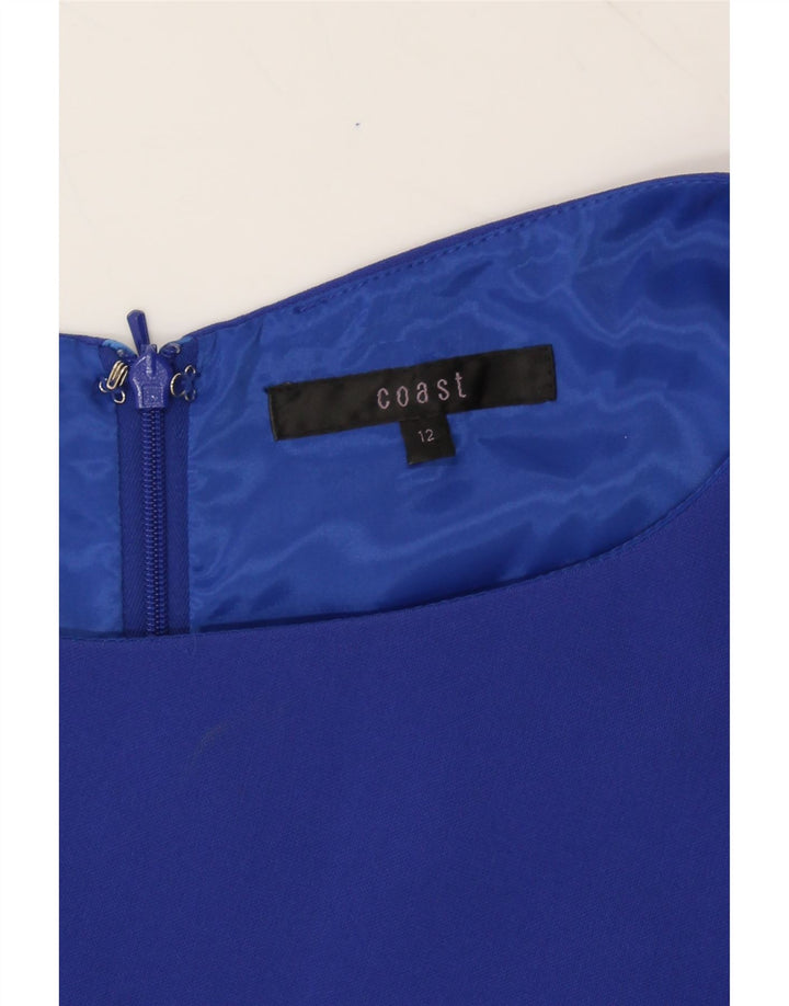 COAST Womens Sleeveless Bodycon Dress UK 12 Medium Blue Triacetate Vintage Coast and Second-Hand Coast from Messina Hembry 