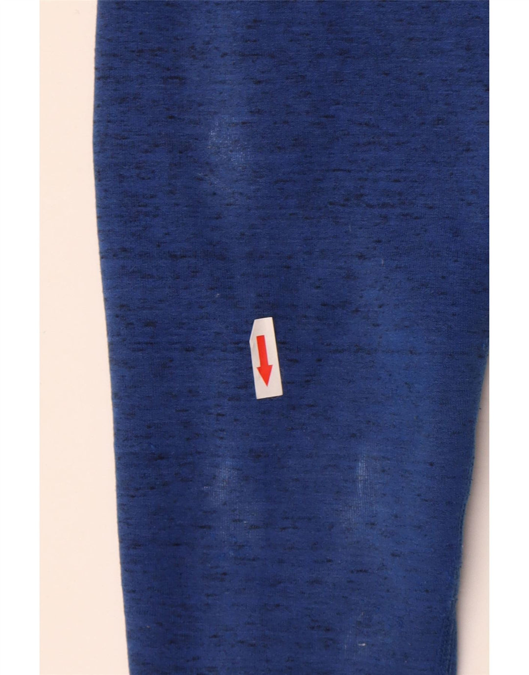 Felpa con cappuccio e zip Nike da uomo in cotone screziato blu medio